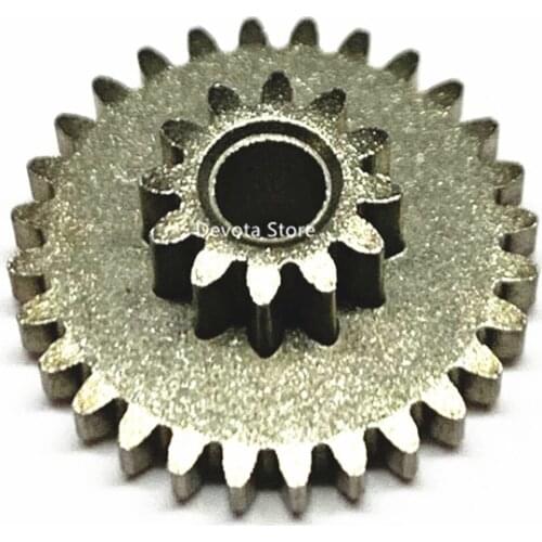 2PCS Metal double gear 0.5M 12T-28T 3mm HOLE Motor Shaft loose match