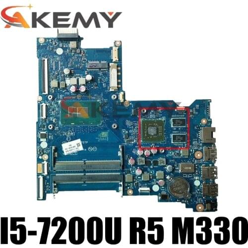 Akemy MainBoard For HP Pavilion 15-AY 903791-601 903791-001 With I5-7200U CPU LA-D707P DDR4 R5 M330 2GB Laptop Motherboard