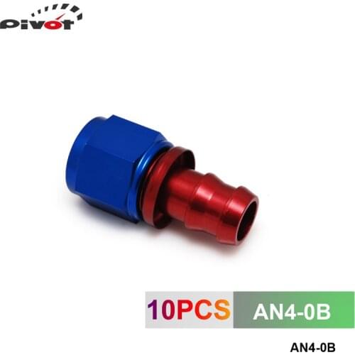 AN4 Straight Degree push on Oil Fuel Line Hose End Fitting AN4-0B