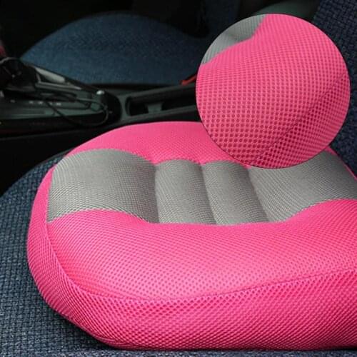 Car Booster Seat Cushion Thickened Non-Slip Heightening Height Boost Mat Breathable Mesh Lift Seat Pad Car Interior Accessories