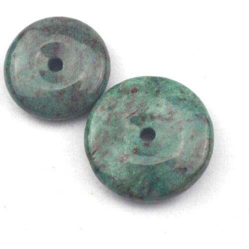 Donut shape dragon bloodstone beads natural stone beads DIY loose beads for jewelry making 1 piece wholesale