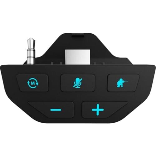 For Xbox One X/S Controller Sound Enhancer Stereo Dongle Headset Audio Adapter with Headphone Speakers Low Latency Voice Control
