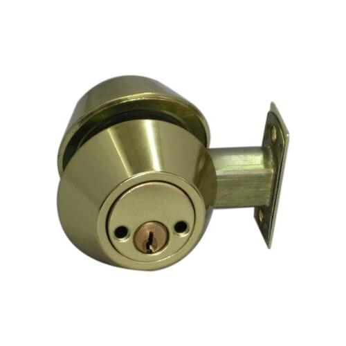 Door Hardware Iron Material Finished Glod Platd Deadbolt Invisible Locks D102