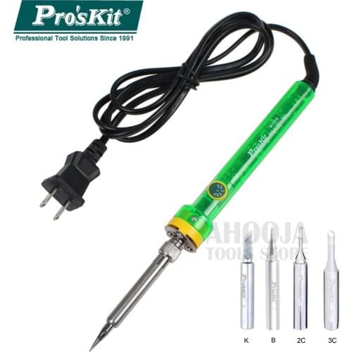 Proskit SI-131G 60W Electric Soldering Iron Temperature Adjustable Welding Solder Iron Rework Station With Soldering Iron Tips