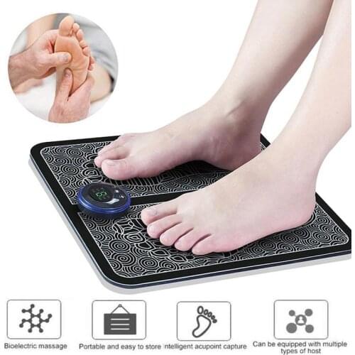 Electric EMS Foot Massager Pad Feet Muscle Stimulator Leg Reshaping Foot Massage Mat Relieve Ache Pain Health Care