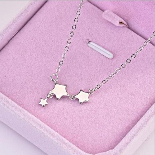 Everoyal Charm Star Pendant Necklace For Women Jewelry Trendy Silver 925 Girls Choker Necklace Accessories Female Party Bijou