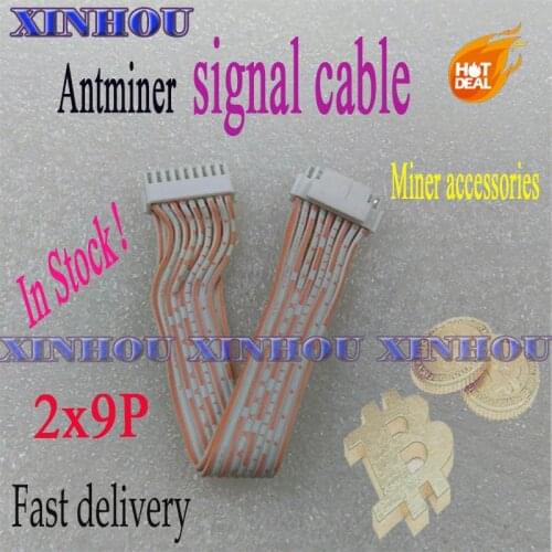 Antminer mining signal cable 2x9 pins communication data cable 2.0 for asic bitcoin miner S9 S9K Z11 Z9 z9mini E3 K5 L3 R4 Z15