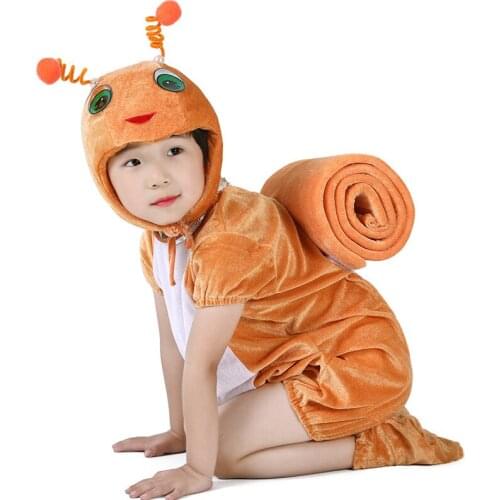New Design Boy Girl Cute Cartoon Animal Snails Costume Cosplay Clothing For Kids Childrens Costumes Animal Carnival Cosplay