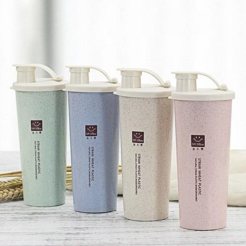 2021 Portable Coffee Mug Double-wall Leak-proof PP Insulation Student Water Mug for Home School Kitchen Supplies Wholesale