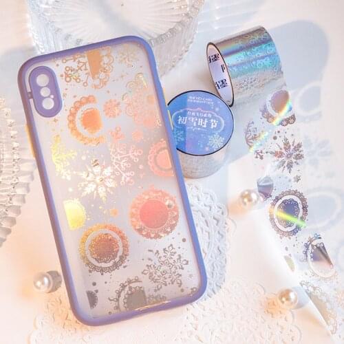 Dimi 30mm*3m Waterproof PET Dreamy Retro Laser Tape Planet Magic Circle Butterfly DIY Decoration Diary Album Phone Sticker Tape