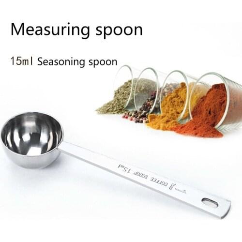 Thick Stainless Steel Baking Coffee Measuring Spoon Seasoning Spoon 15ml Milk Powder Measuring Spoon