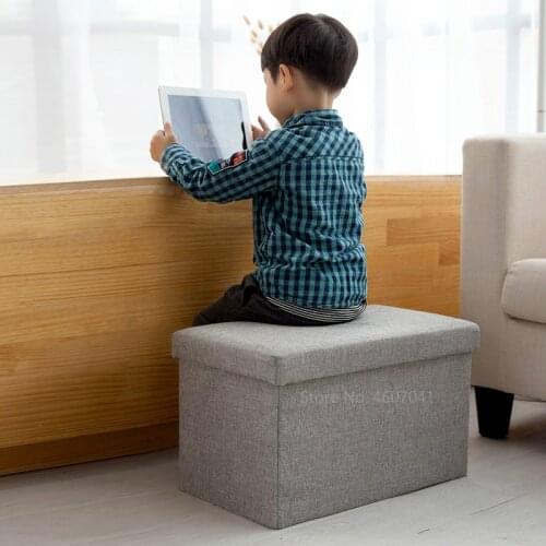 Multipurpose Storage Box Sofa Home Stool Sofa Stools Ottomans Storage Poef Foot Stool Pouf Multicolor Furniture 25/47L