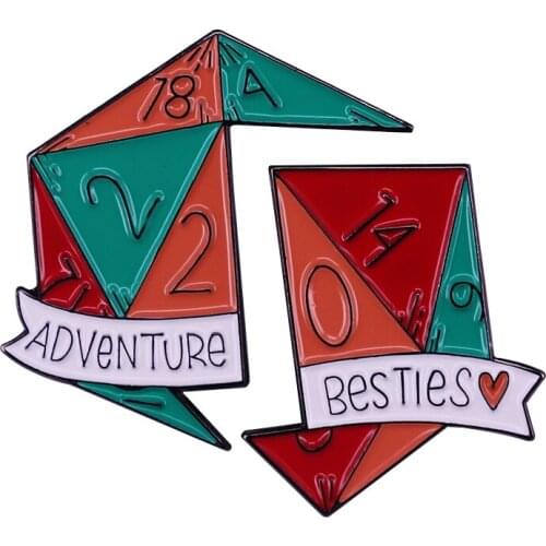 Adventure Besties Lapel Pin Set adventure best friend forever, of course jewelry