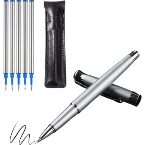 New Metal Roller Pen Luxury Ballpoint Pen for Business Gifts Writing Office School Supplies Material Stationery