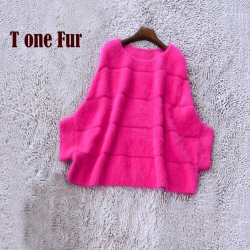 100% Genuine Mink Cashmere Pullovers Women Top Quality Factory OEM Outlet Wholsale Retail Real Mink Cashmere Sweaters KFP897