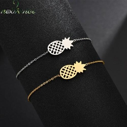 Nextvance Pineapple Bracelet & Bangles Adjustable Fruit Cute Bracelet Girlfriend Gift Romantic Fashion Jewelry