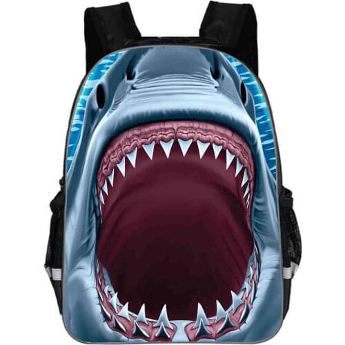 Shark Backpack Funny Dog Fish Horse cat For Teenagers Boys Girls Toddler Animal Kid School Book Bags Men Women Mochila Bolsa