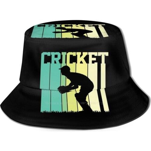 Vintage Retro Cricket Outdoor Sun Fishing Panama Hats Cricket Sport Cricket Cricket Team Cricket Friend Cricket Game Cricket