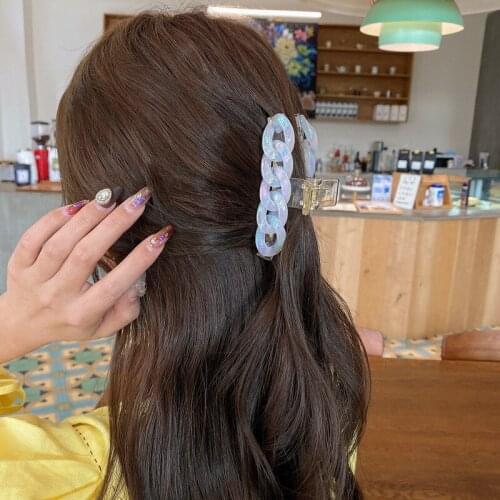 Crab hairpin Resin Hair Claw Sweet Fairy Butterfly Hairpin Clip Gradient Tie-Dye Colored Styling Barrettes for Women Girls