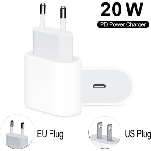 20W PD QC 3.0 Fast Charger For iPhone 12 11 Pro Max iPad mini Samsung S21 S20 FE Note 20 Ultra USB Type-C Quick Charger Adapter
