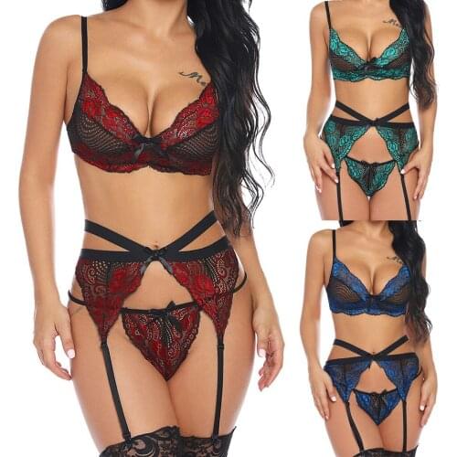 Women Plus Size XXXL Nightwear Sexy Lingerie Underwear Sling Lace Racy seksi ic camasiri Lenceria Erotic Mujer Lingerie Sexy set