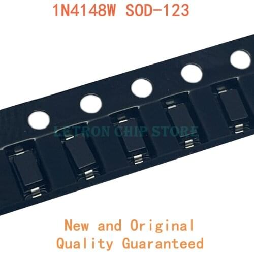 100PCS 1N4148W SOD123 T4 1N4148 SOD-123 1206 SMD Switch diode New and Original