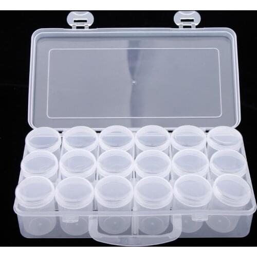 18pcs Empty Makeup Jar Pot Travel Face Cream/Lotion/Cosmetic Pill Container