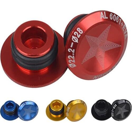 2Pcs Mountain Bicycle Bike Cycling Aluminum Alloy Handlebar Grip Plug Bar Ends