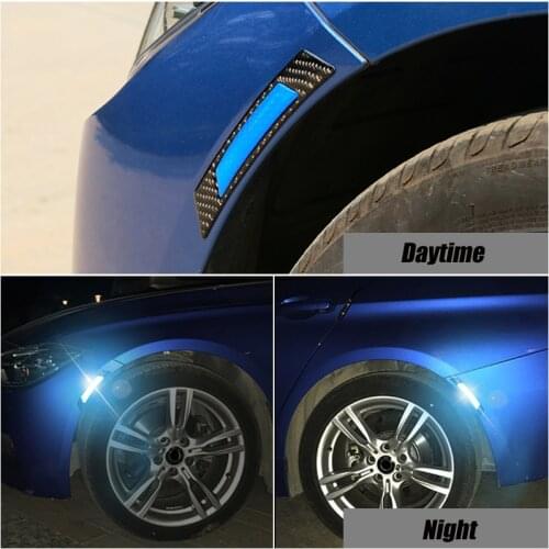 2x Car Stickers Wheel Eyebrow Auto Reflective Stickers For Hyundai Accent Sonata Santa Fe Tucson Elantra Exterior Accessories