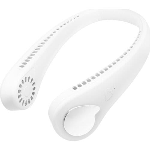 2021 Summer Trend Leafless Neck Fan Lazy Handfree Portable Fan USB Sport Fan 360 Degrees Wind Outlets