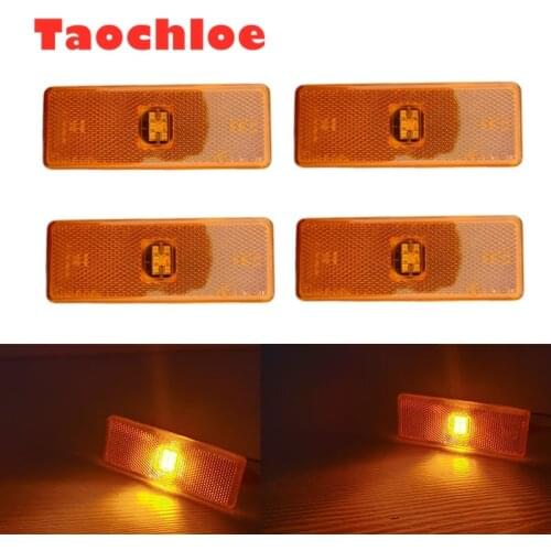 4pcs 24V LED For Benz Mercedes truck side markers for Actros Side Marker Lamp for Atego clearance Axor side markers lights