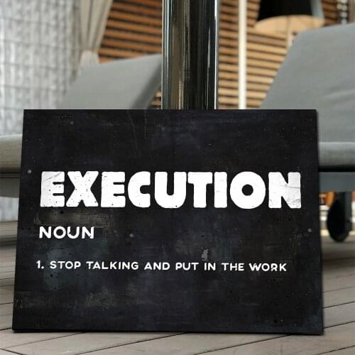 AAHH Text Writing Canvas Painting Executional Modern Pop Street Art Motivational Quate Canvas Wall Art Picture for Home Decor