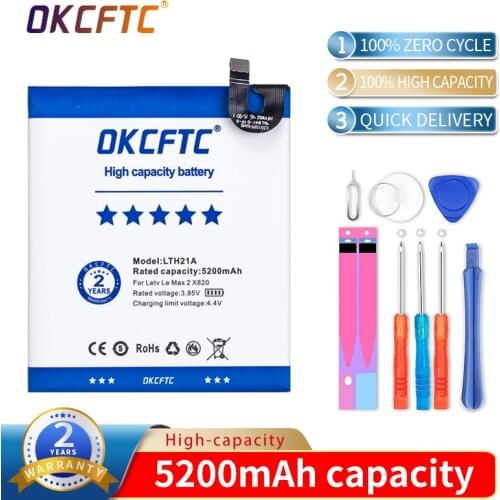 OKCFTC LTH21A Battery for Letv Le Max 2 Max2 5.7inch X820 X821 X822 X829 LeMax2 5200mah