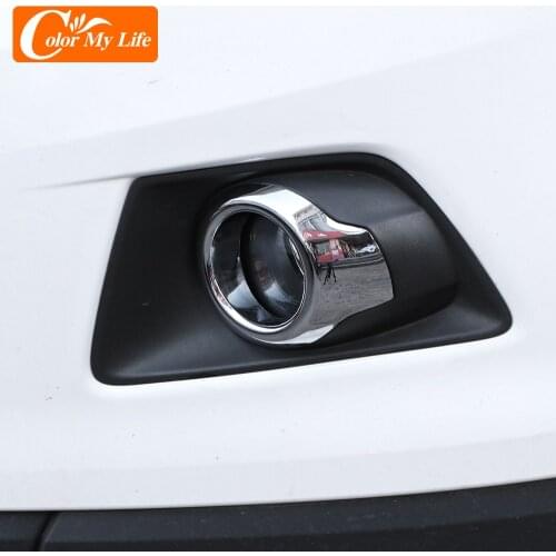 Car Styling for Ford Ecosport 2013 2014 2015 2016 2017 ABS Chrome Front Head Fog Light Lamp Cover Trim Foglight Frame