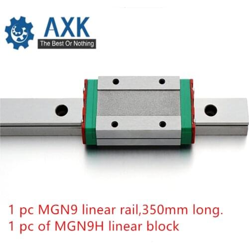 Linear Carriage Guide 9mm 350mm Mgn9 Rail Way A Mgn9h Long For Cnc Axis Free Shipping Axk 38cm X 5cm (14.96in 1.97in 0.4kg