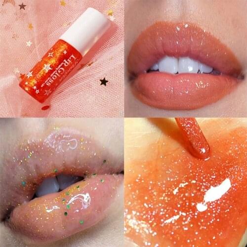 Glitter Lip Gloss 6 Colors Shimmer Waterproof Long Lasting Soft Moisturing Mirror Shiny Liquid Lipstick Lips Makeup Cosmetic