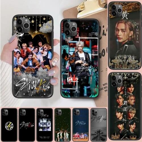 Stray Kids Kpop Singer Phone Case Cover Hull For iphone 5 5s se 2 6 6s 7 8 12 mini plus X XS XR 11 PRO MAX black 3D waterproof