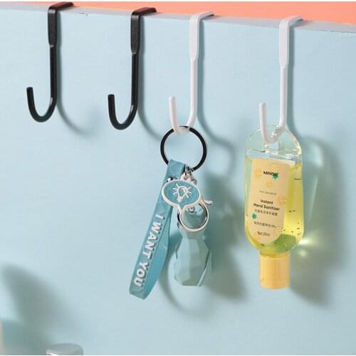 Stainless Steel Bedside Cabinet Door Hook Dormitory Double Hook S-hook Wall Hanging Kitchen Rack Back Door S-hooks Home Storage