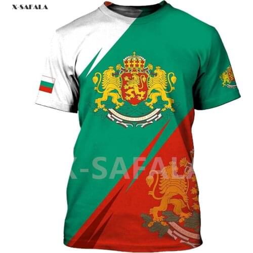 Eastern Europe Bulgaria All Country Map Flag Viking Skull Summer 3D Printed Round Neck 2 T Shirts Men Women Harajuku Casual Tee