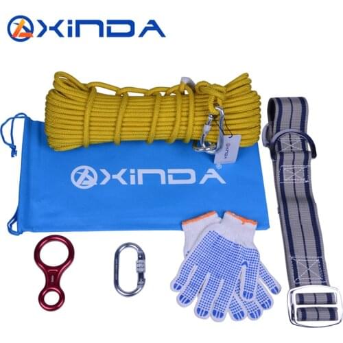 Hinda family lifeline 10mm wire rope core fire protection safety rope escape rope down device