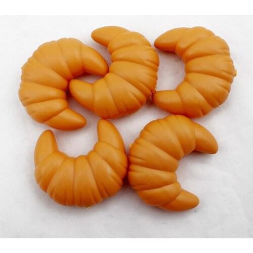 Play The Simulation Food Bread Croissant Childrens Toys Kindergarten Teaching Children Cognition Unisex Kitchen Toy Plastic