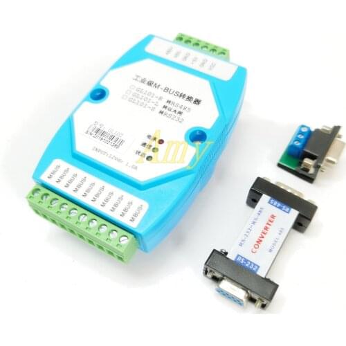 MBUS/M-BUS to MODBUS-RTU Converter RS485 Connects 500 MBUS Instruments to Support Transmittance