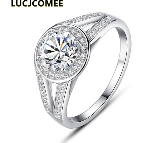 LUCKCOMEE Rings With Cubic Zirkonia For Women