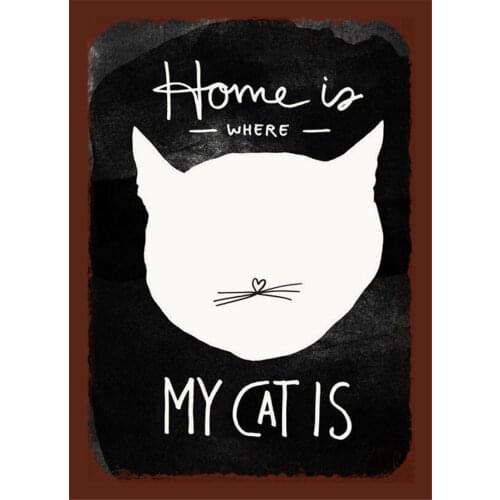 Metal Sign Movie Poster Vintage Retro Decor Rabbit Decoration for Home Bar Accessories Black Cat Teen Room Decoration Garden