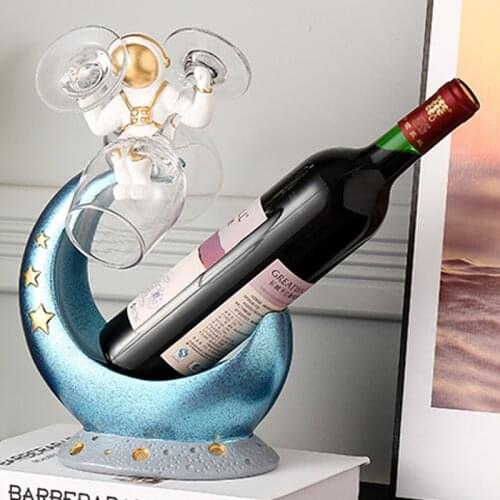 Multifunctional Spaceman Wine Rack Home Creative Astronaut Storage Case Cabinet Glass Decoration Living Room Entrance House