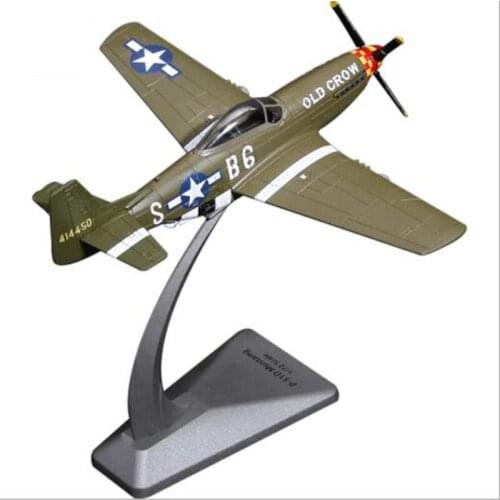 1/72 scale US Alloy P-51D Mustang fighter aircraft military airplane models adult children toys for display show collections