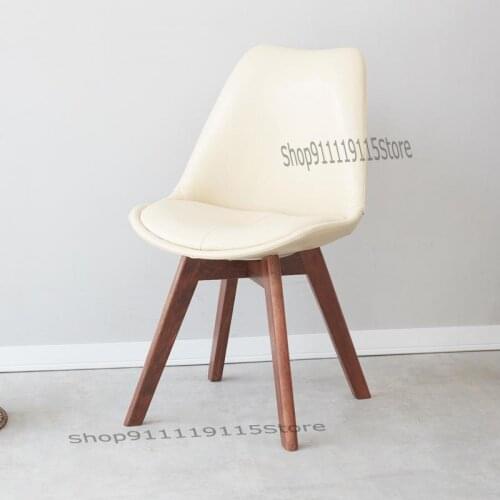 Solid Wood Dining Chair Oak Chair Nordic Leisure Chair Armchair Creative Desk Chair