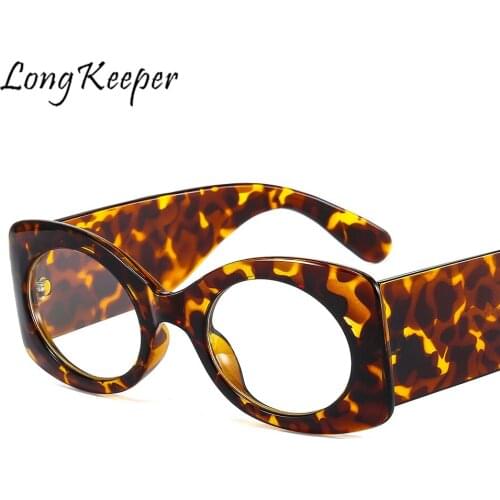 LongKeeper Retro Oval Optical Eyewear Frames Men Women Fashion Computer Glasses Clear Lens Eyeglasses Spectacle Frame Unisex UV