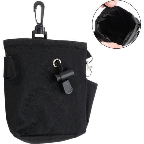1PC Black Pet Dog Puppy Training Treat Snack Bag Feed Bait Food Pouch Belt Bags Waist Bag