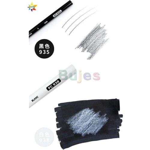 Prismacolor Premier Crayons De Couleur PC935 Black White Pencil PC938 Painting Sanford Prismacolor Artist Soft Oily Color Pencil